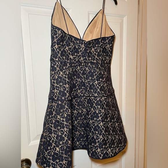 Keepsake The Label Navy Lace Dress Large NWT Nordstrom Fit & Flare Prom Formal - Picture 6 of 10